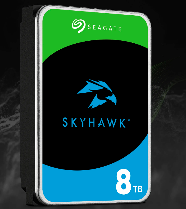 Seagate ST8000VX009 Skyhawk 8TB harddisk - 3.5 intern - SATA (SATA/600) - Videoovervåkingssystem