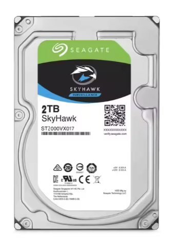 Original New Seagate Intern ST2000VX017 2TB 3,5' SATA 5400rpm harddiskovervåking HDD